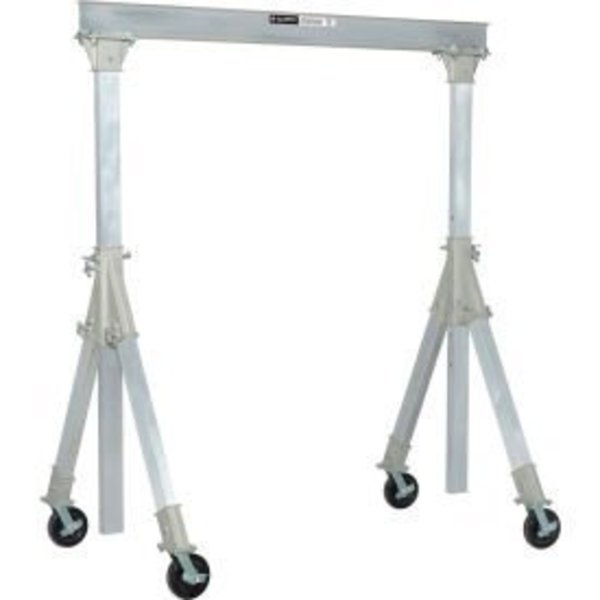 Global Equipment Adjustable Height Aluminum Gantry Crane, 7'8"W x 7'8"-10'2"H, 2000 Lb. Cap. HAG241349